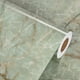 thumbnail image 1 of 1 Roll, Cyan Glossy Film Marble Wallpaper Peel And Stick Easy To Erase Stains Refrigerator Speaker Dryer Cabinet Oven Appliances Furniture Room Background Kitchen Refurbishment Wallpaper Home Decor, 1 of 2