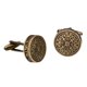 thumbnail image 2 of 1 Par De Botones De Chaqueta De Metal Antiguo Vintage Chapado En Bronce, Conjunto De 20mm Para Traje, 2 of 5
