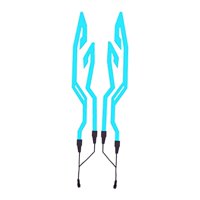 Magideal - Tira De Luces Para Casco De Motocicleta, Fácil De Instalar, Juego De Decoración De Luces De Señal De Conducción Nocturna De Alto Rendimiento, , Azul