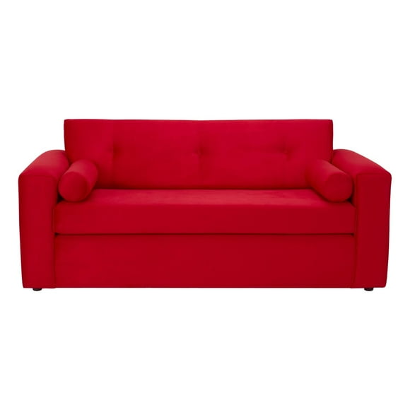 Sofa Vivo 3c Felpa 30 Rojo
