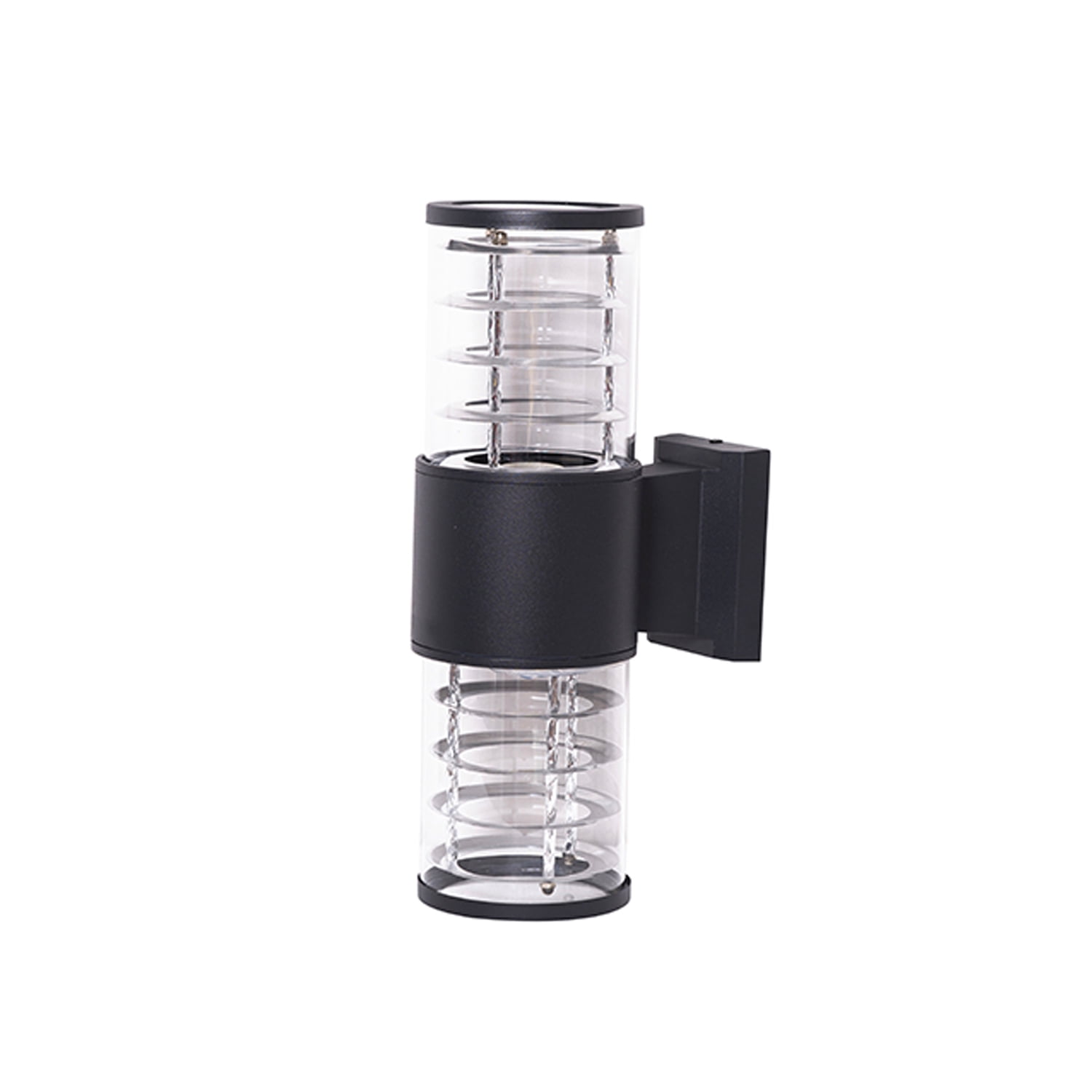 Hbled - Aplique Espiral Doble Porta E-27 Negro Incluye Ampolleta Cálida