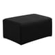 thumbnail image 4 of Stretch Ottoman Pouf Cover Footrest Stool Slipcover Protector Black, 4 of 5