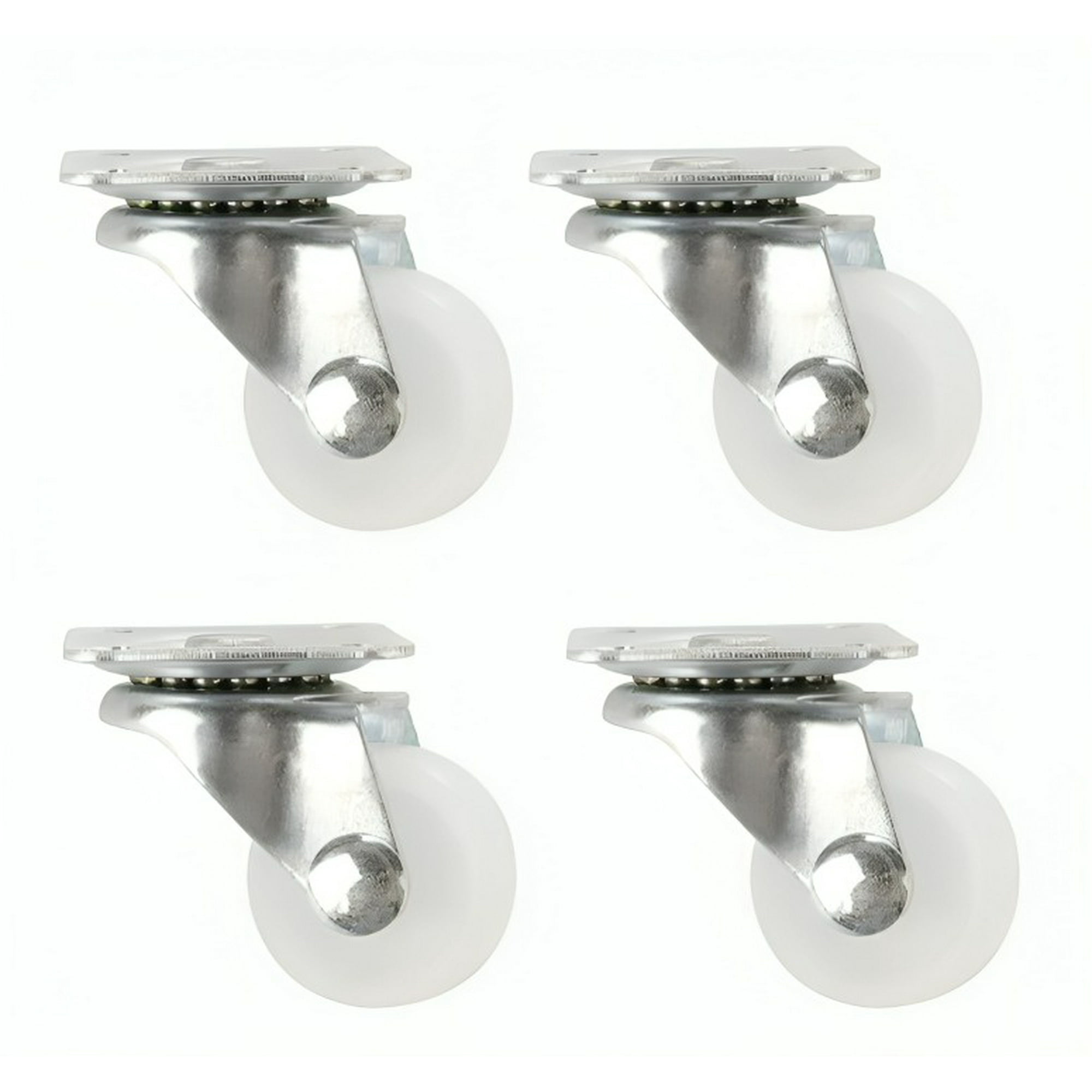 Genérico - Pack 4 Ruedas Giratorias Sin Freno 2 Pulgadas