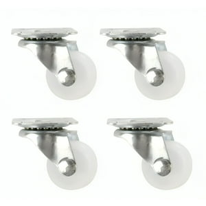 Genérico - Pack 4 Ruedas Giratorias Sin Freno 2 Pulgadas