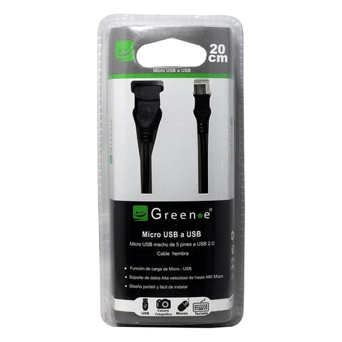 Green E - Cable Micro Usb A Usb Hembra / 20Cm