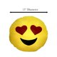 thumbnail image 3 of Almohada decorativa con forma de corazón con forma de emojis iluminados, 45 cm, 3 of 4