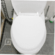 thumbnail image 3 of Asiento Redondo Universal Generico Blanco Liso, 3 of 3