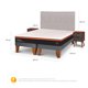 thumbnail image 3 of Cama Europea Bee Comfort 2 Plaza Base Dividida, 3 of 9