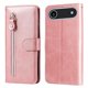 thumbnail image 1 of Funda tipo cartera para iPhone Air con bolsillo con cremallera y ranuras para tarjetas – Función de soporte Rosa, 1 of 5