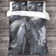 thumbnail image 3 of Juego de 3 piezas con estampado de serpiente, ropa de cama impresa en 3D, funda de almohada, cremallera oculta, funda nórdica de microfibra con animales de IA para adultos y niños., 3 of 3