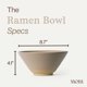 thumbnail image 2 of Juego de 2 tazones para ramen MORA de 45 oz (1 290 ml) estilo hongo, aptos para microondas, 2 of 8