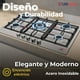 thumbnail image 2 of Encimera Gas Licuado 5 Platos Acero Inox con Chispero + Kit de Instalación, 2 of 11