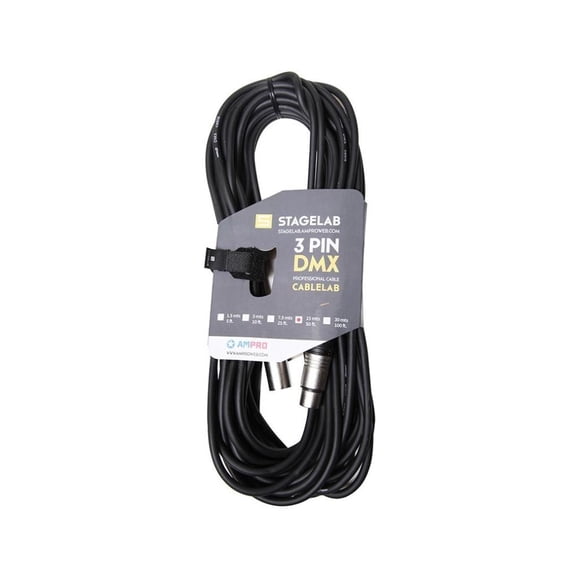 Cable DMX Stage Lab 3DMX 15 mts