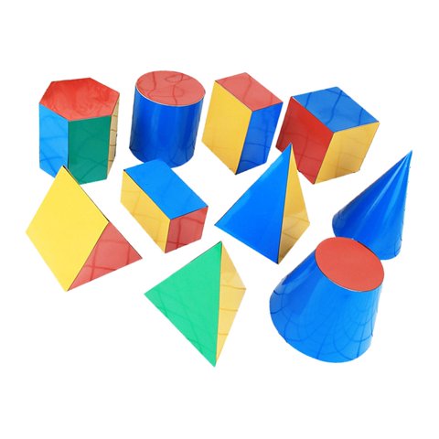 Bothyi - 10 Uds. Modelo Geométrico 3D Montessori Juguete De Matemáticas Para Mayores De 3 Años Niños Niñas Preescolar