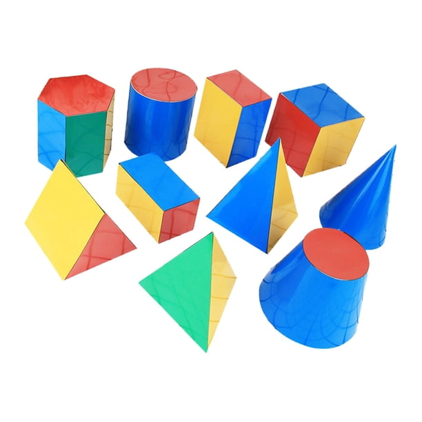 10 Uds. Modelo Geométrico 3D Montessori Juguete De Matemáticas Para Mayores De 3 Años Niños Niñas Preescolar