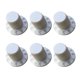thumbnail image 1 of 6 Piezas De Interruptor De Volumen De Audio Interruptor De Perilla Giratoria Para Accesorios De Altavoces Blanco, 1 of 5