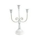 thumbnail image 1 of Candelabro De Metal Con 3 Brazos Para Mesa De Comedor, Fiesta, Decoración Del Hogar, Color Blanco, 1 of 3