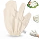thumbnail image 1 of Guantes masaje seda natural exfoliante corporal ayurvédico spa hogar Garshana, 1 of 7
