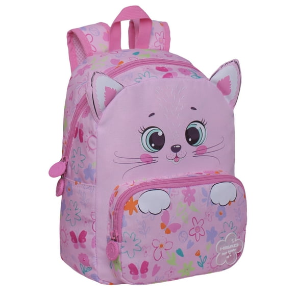 Mochila Infantil Pop Gatito Flower Rosado Head