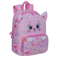 Mochila Infantil Pop Gatito Flower Rosado Head