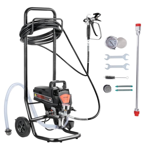 Pulverizador De Pintura Vevor Stand Airless 950 W 3000 Psi Con Carro 2.0 Lpm