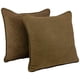 thumbnail image 1 of Almohadas de suelo Blazing Agujas de microgamuza con insertos de 25 cm, color chocolate, 1 of 1