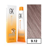 Gkhair - - Tintura Cream Color Permanente Vegana 100Ml + Oxidante - 9.12 Rubio Muy Claro Perlado