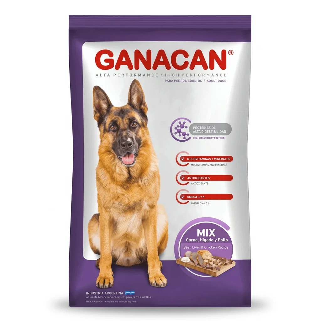 Ganacan Adultos Razas Medianas y Grandes Sabor Mix de Carnes 25 KG