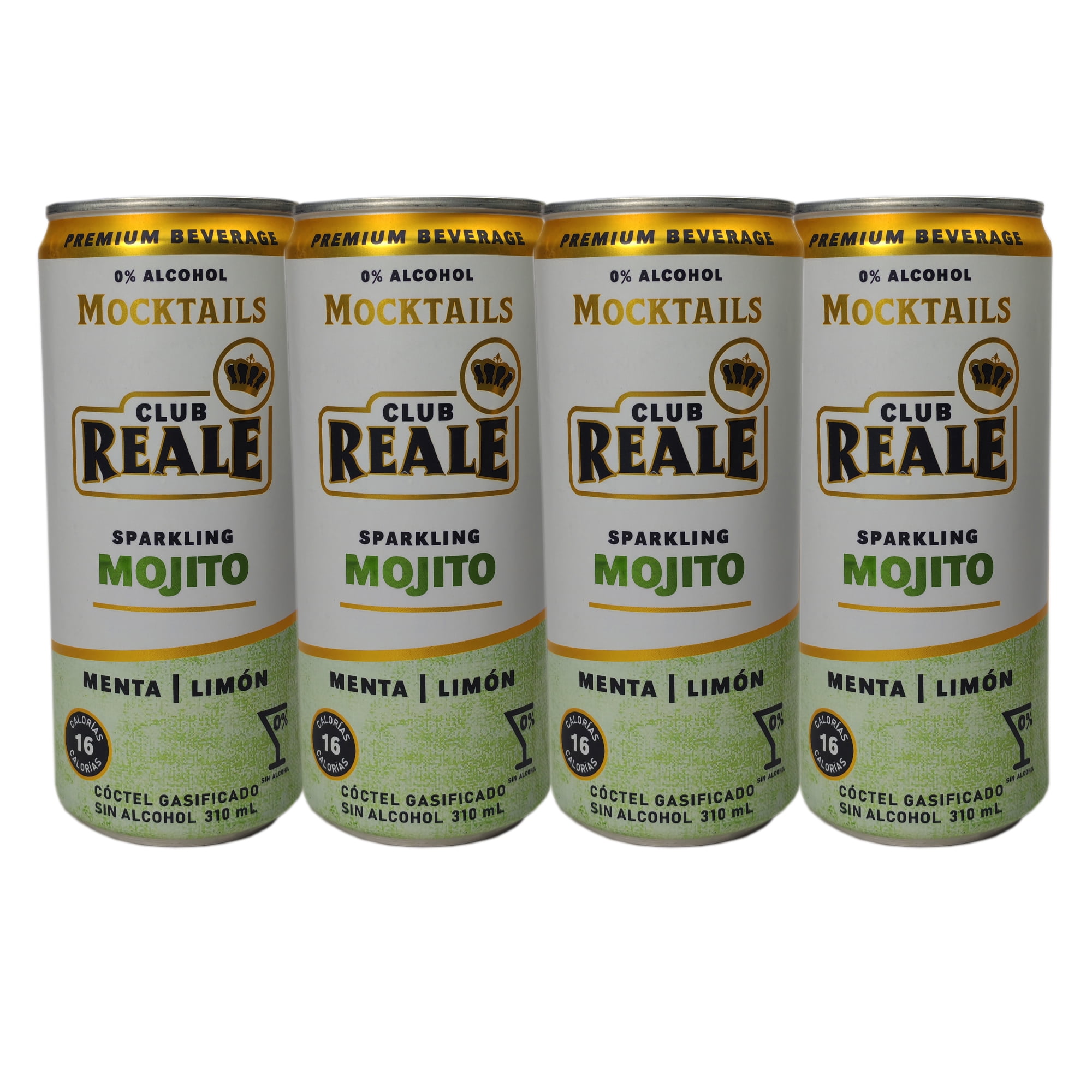 Club Reale - Pack Mojito, Cocktails Sin Alcohol, Latas De 310 Cc, 4 Unidades