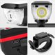 thumbnail image 4 of Luz Led Delantera Para Bicicleta Solar Recargable Con Bocina, 4 of 10