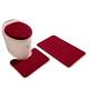 thumbnail image 1 of Set Alfombras De Baño 3 Piezas Suaves Hogar Varios Colores, 1 of 3