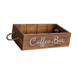 Bothyi - Organizador De Estación De Café De Madera, Caja De Almacenamiento Para Área De Servicio, Soporte Para Cápsulas De Café