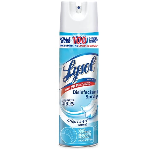 Lysol - Desinfectante Aerosol Crisp Linen Bonus.