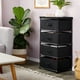 thumbnail image 3 of Armario Juvale, organizador de ropa, 4 niveles, con cajones, negro, 3 of 9