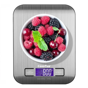 Genérico - Balanza Digital Cocina Acero Inoxidable 5Kg