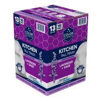 Bolsas De Basura Color Scents Tall Kitchen, 13 Galones, 100 Bolsas