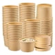 thumbnail image 1 of X100 Potes Contenedor De Alimentos Pote Kraft C/tapa 8oz Color Marrón Claro / Pote Kraft 8oz, 1 of 4