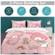 thumbnail image 5 of Rabbit-Piano My Melody 3 Pieces Bedding Sets Soft Comforter Sets Decor Bedroom Gifts, 5 of 5