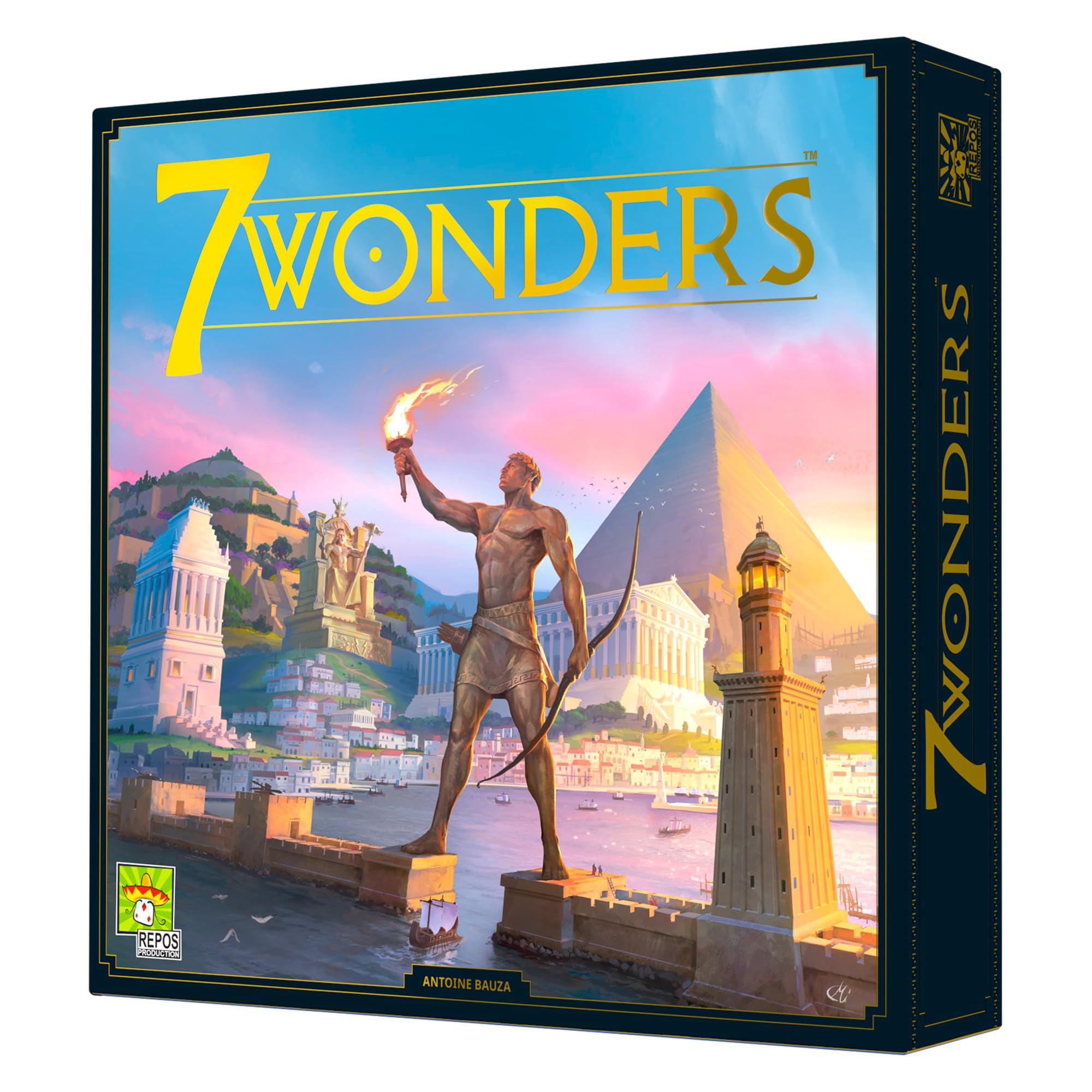 Repos Production - Juego De Mesa 7 Wonders Base Game, Nueva Edición | 3-7 Jugadores O Más De 10