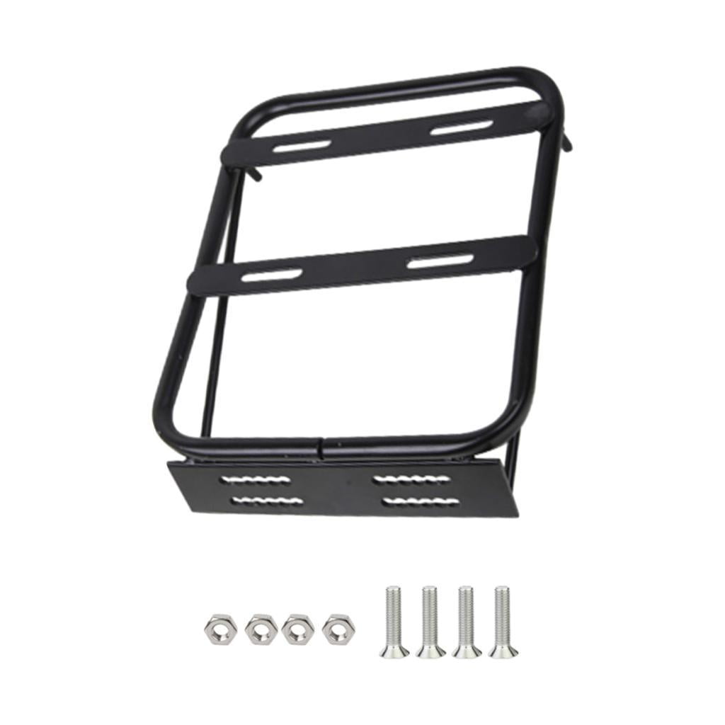 Bothyi - Portaequipajes Trasero Para Motocicleta Con Tornillo, Estante De Carga, Respaldo, Caja De Almacenamiento, Color Negro