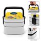 thumbnail image 5 of La Casa Foster para Amigos Imaginarios Fiambrera de Doble Capa, Contenedor de Almuerzo Portátil Apilable, Almacenamiento de Alimentos Hermético a Prueba de Fugas, 1000ml, 5 of 6