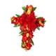 thumbnail image 5 of Artificial Tulip Flower Wreath Garland Hanger Pascua Pascua Puerta Delantera Bozo Rojo, 5 of 5
