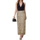 thumbnail image 2 of Faldas de leopardo para mujer Maxi de malla elástica de cintura alta ajustada Y2k de ajuste delgado falda larga de moda M marrón leopardo, 2 of 6