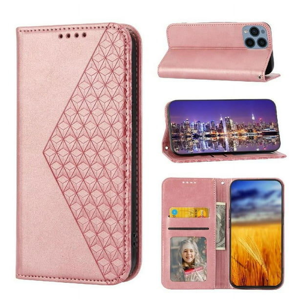 Funda Flip FOXDOCK para Sony Xperia 1 V , Estilo Billetera con Diseño Rombo, Correa de Mano y Soporte, Uso Diario
