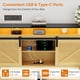 thumbnail image 3 of Farmhouse Queen Size Bed Frame with Storage Headboard and Drawers,Charging Station & LED Lights,Natural, 3 of 3
