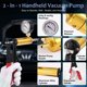 thumbnail image 5 of Kit de purga de frenos ZEAJSRU con bomba de vacío y manómetro - Azul, 5 of 8
