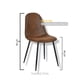thumbnail image 3 of Pack 2 Sillas de Comedor Gamuza Black Murcia - Marron, 3 of 3