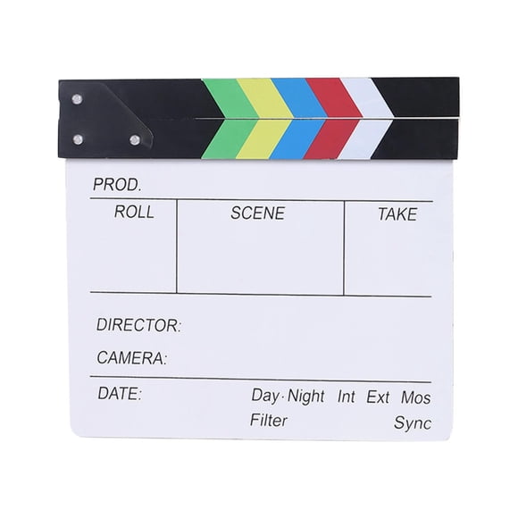 Película Clap Board Clapper Board Film Slate Mini Para Programas De Televisión Colorido