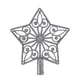 thumbnail image 1 of Estrella navideña plateada, 1 of 3