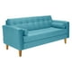 thumbnail image 2 of Sofa Retro 3c Felpa 04 Turquesa, 2 of 6